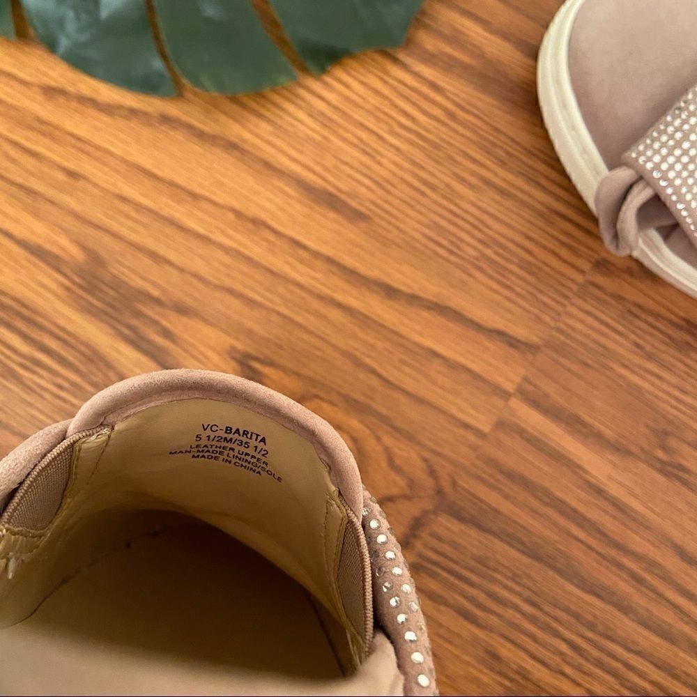 Vince Camuto Pink Barita Studded Slip On Sneakers - Picture 5 of 6
